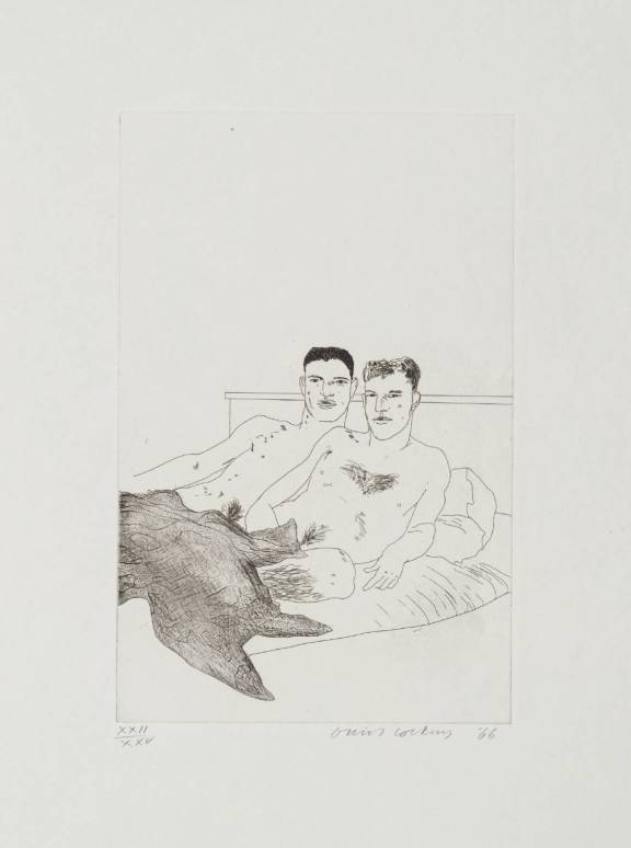 The Beginning 1966 by David Hockney born 1937