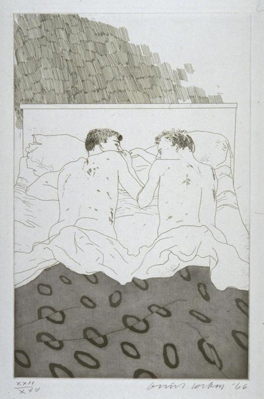 Two Boys Aged 23 or 24 1966 by David Hockney born 1937